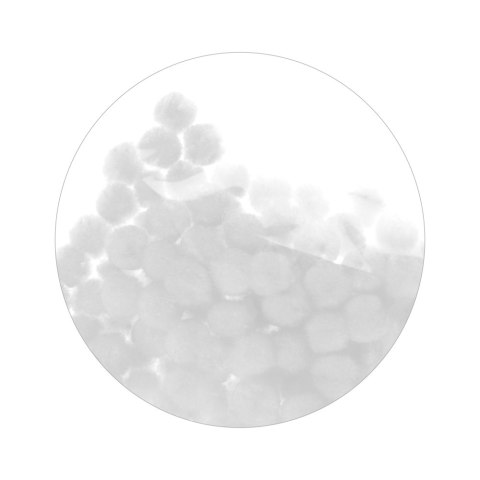 POMPON DECORATIVO 1CM BLANCO ARTESANAL CON DIVERSIÓN 463921