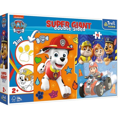 ROMPECABEZAS 15 uds. GIGANTE MEET PAW PATROL PUD TREFL 42001 TREF TREFL