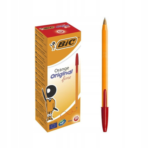 BIC Orange Pen - Rojo - Pack de 20