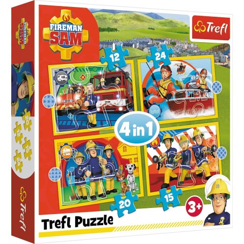 PUZZLE 4EN1 34373 BOMBERO ÚTIL SAM PUD TREFL 34373 TR