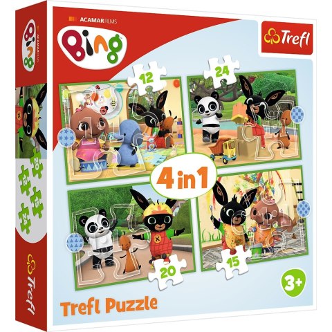 PUZZLE 4EN1 FELIZ BINGA TREFL DÍA 34357