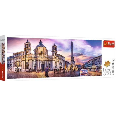 PUZZLE 500 PIEZAS PIAZZA NAVONA ROMA TREFL 29501