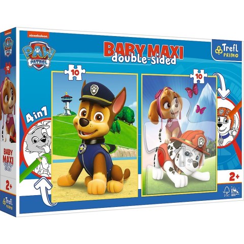 PUZZLE BEBÉ MAXI 2X10EL. EQUIPO PAW PATROL TREFL 43003 TREF TREFL