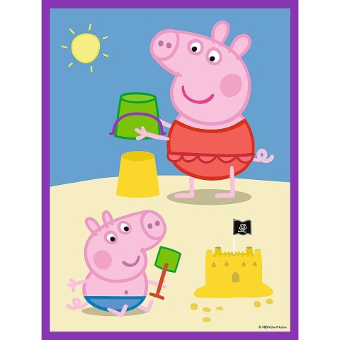 PUZZLE BEBÉ MAXI 2X10EL. DÍA CLARO PEPPA TREFL 43001 TREF TREFL