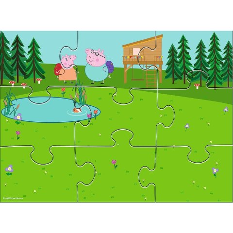 PUZZLE MAGNÉTICO 9 PCS. JUEGO DE CARTAS PEPPY PUD TREFL 93164 TREF TREFL