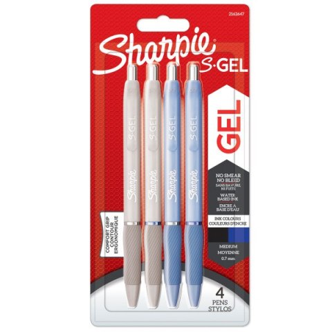 BOLIGRAFO SHARPIE SGEL AZUL Y NEGRO 4 PIEZAS 2162647 PARKER