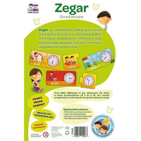 RELOJ JUEGO LITTLE EXPLORER 01948 TREFL