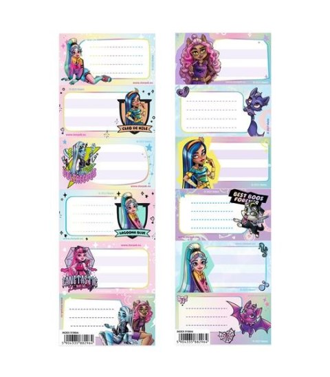 ADHESIVOS PARA CUADERNO MONSTER HIGH 25 UDS. STARPAK 515604 STARPAK