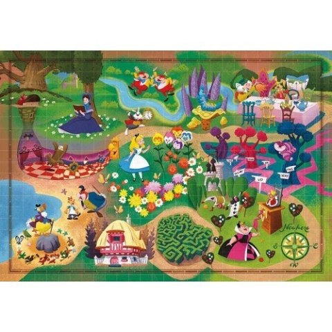 PUZZLE 1000 ELEMENTOS MAPAS ALICE CLEMENTONI 39667 CLEMENTONI