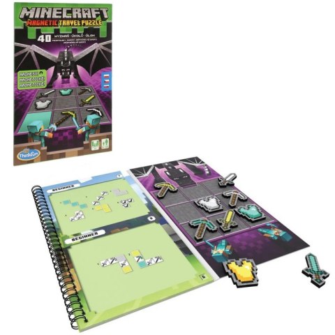 ThinkFun - Minecraft: Rompecabezas magnético de viaje