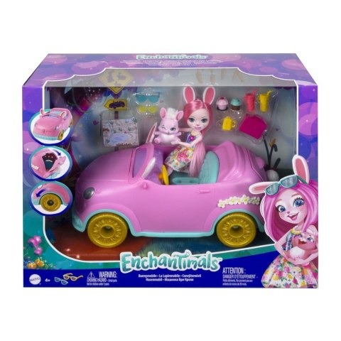 ENCHANT BUNNY CAR VEHÍCULO DE JUGUETE HCF85 WB2