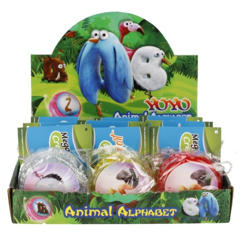 YOYO 6 CM LUZ Y SONIDO ALFABETO ANIMAL MEGA CREATIVO 471039