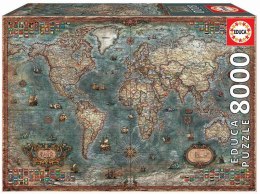 Puzzle 8000 piezas Mapa histórico del mundo