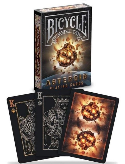 Tarjetas de asteroides en bicicleta