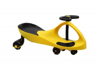 Gravity Rider Swing Car modelo 8097 LED ruedas de goma amarillo-negro