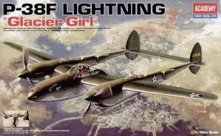 Maqueta P-38F Iluminación Chica Glaciar 1/48