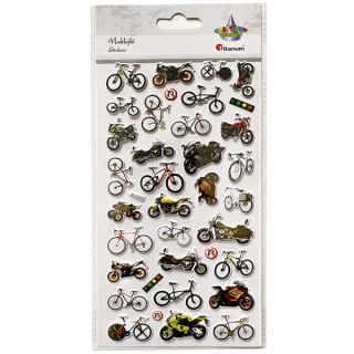 ADHESIVOS GRANDES MOTOS, BICICLETAS TITANIO SERIE CRAFT-FUN