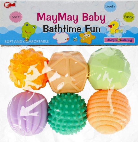 JUGUETES DE BAÑO PELOTA 6 PCS MEGA CREATIVE 454142