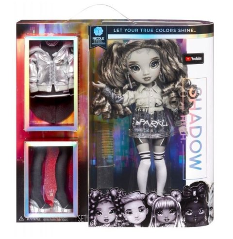 Muñeca RAINBOW HIGH Shadow High Nicole Acero gris