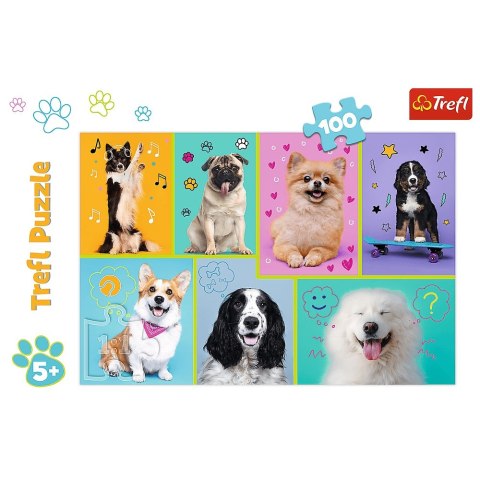 PUZZLE 100 ELEMENTOS EN EL MUNDO DE LOS PERROS TREFL 16421