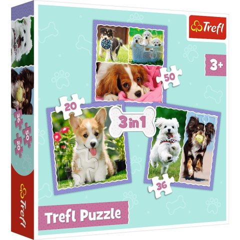 PUZZLE 3EN1 LINDO PERROS PUD TREFL 34854 TR