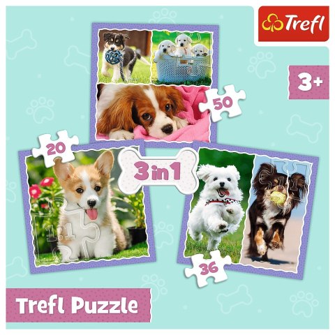 PUZZLE 3EN1 LINDO PERROS PUD TREFL 34854 TR