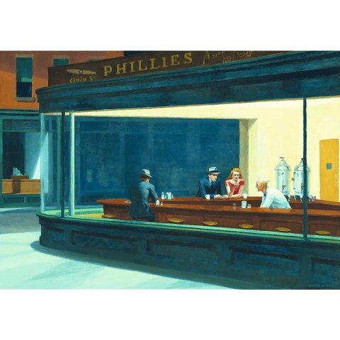 Puzzle 1000 piezas Art Collection Night de Edward Hopper
