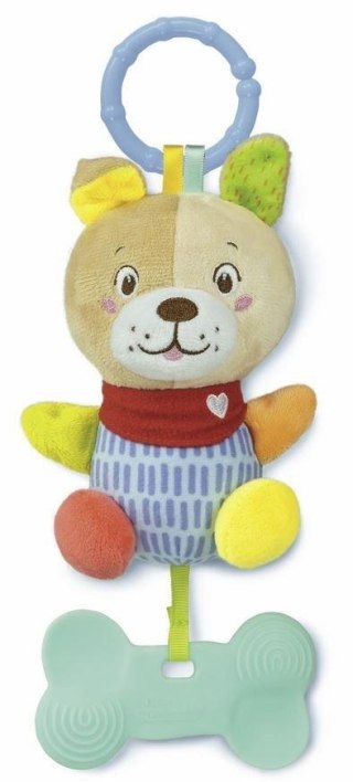 PELUCHE SONAJERO PERRO 18X25 B/C CLEMENTONI 17824 CLM CLEMENTONI