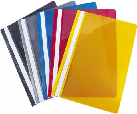 Carpeta A4 de PVC duro para documentos, negra