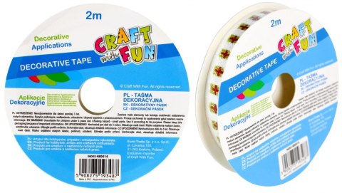 CINTA AUTOADHESIVA DECORATIVA BLANCA 2M CRAFT WITH FUN 480014