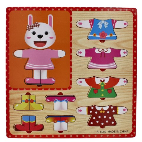 PUZZLE DE MADERA 10 PIEZAS ROPA MEGA CREATIVE 459790