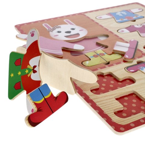 PUZZLE DE MADERA 10 PIEZAS ROPA MEGA CREATIVE 459790