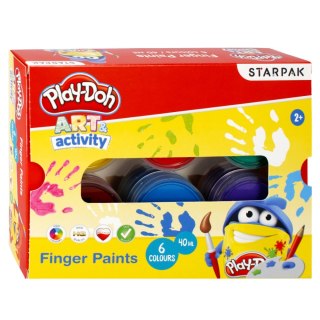 PINTURAS PARA DEDOS 6 COLORES 40ML PLAY-DOH STARPAK 453900