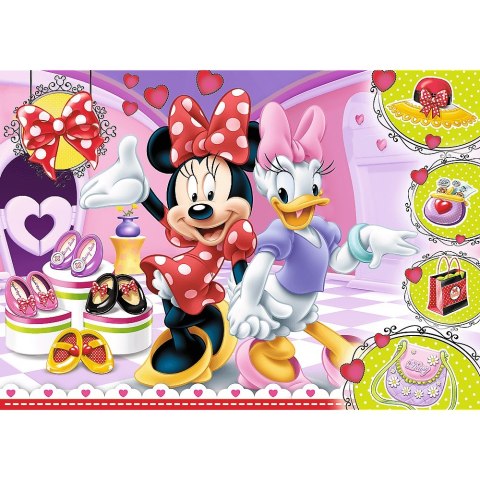 PUZZLE 100 PIEZAS GLITTER MINNIE Y EL FLASH DE TREFL 14820 TR