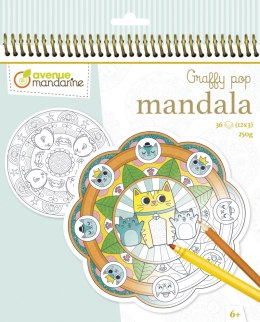Dibujo de Graffy Pop Mandala Animales para colorear
