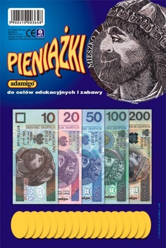 DINERO EDUCATIVO BILLETES Y MONEDAS ADAMIGO 3648