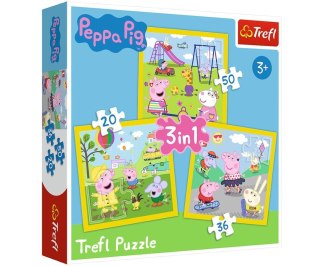 PUZZLE 3EN1 PEPPA TREFL FELIZ DÍA 34849 TR