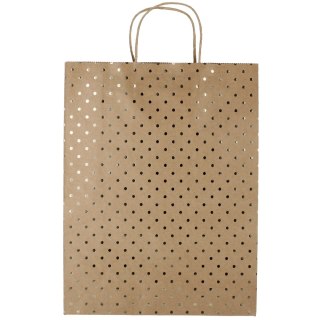 BOLSA DECORATIVA 30X39 CM KRAFT ORO PAQUETE DE 5 GALERÍA DE PAPEL ARGO 257006 AR ARGO