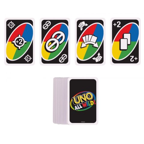 MATTEL UNO ALL WILD GAME COMODINES CARTAS HHL33 PUD12