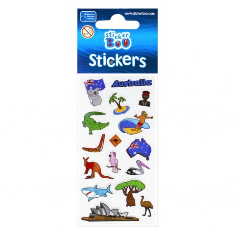 ADHESIVOS 6X18CM WORLD TRAVEL 2 STICKER BOO 489561