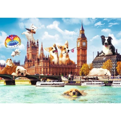 PUZZLE 1000 PIEZAS PERROS EN LONDRES TREFL 10596 TR