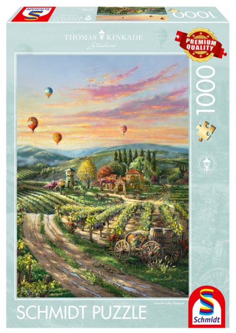 Rompecabezas PQ 1000 piezas. THOMAS KINKADE Un viñedo en el valle