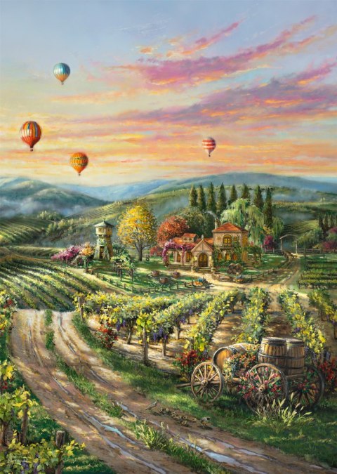 Rompecabezas PQ 1000 piezas. THOMAS KINKADE Un viñedo en el valle