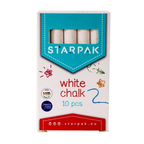 TIZA ESCOLAR BLANCA 10 UDS STARPAK 262682