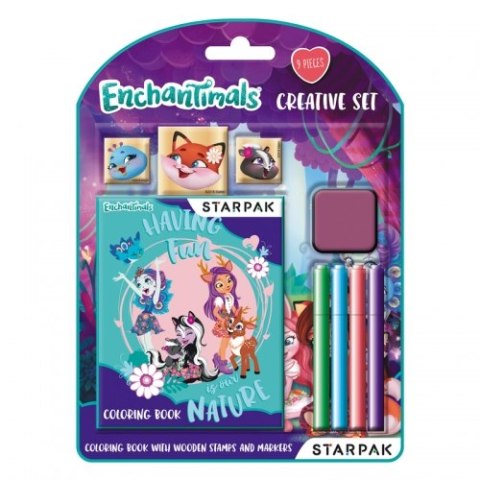 SET PARA COLOREAR CREATIVOS ENCHANTIMALS STARPAK 405885