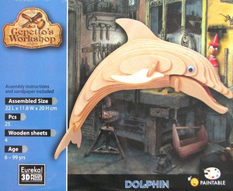 Rompecabezas de madera Gepetto - Delfín (Dolphin)