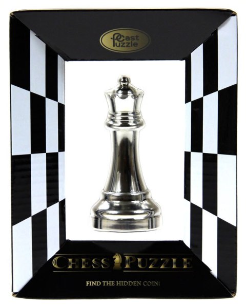 Serie de ajedrez (Plata) - Cast Queen Puzzle (Reina)