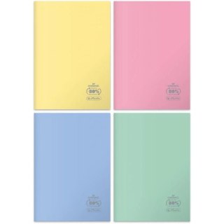 CUADERNO A4 60 HOJAS PP COLORES PASTEL PAQUETE DE 5 UDS. HERLITZ 9552753 HERLITZ