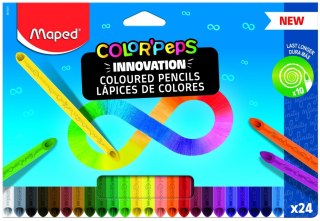 LÁPICES DE GRAFITO INFINITY 24 ESTUCHE CARTÓN 12 MAPED MAPED