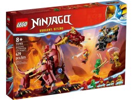 LEGO® Ninjago: un dragón de lava que se transforma en una ola de fuego